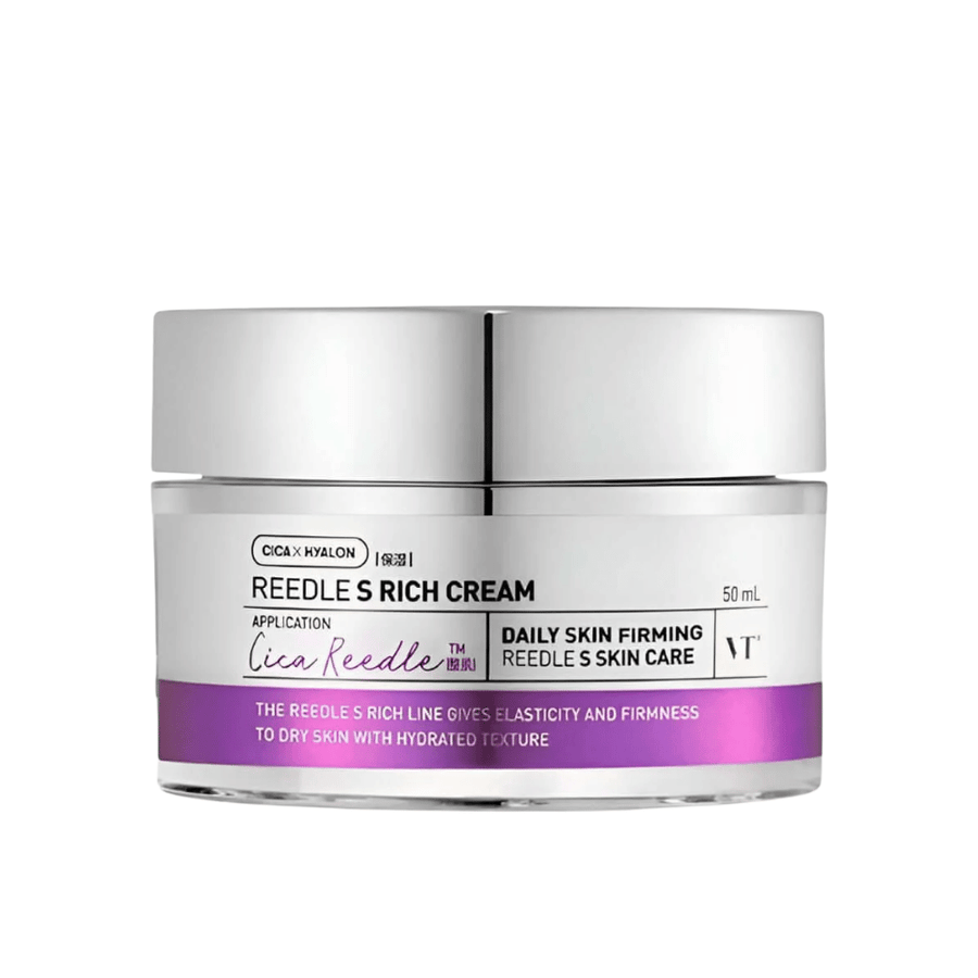 VT Cosmetics Reedle Shot Lifting Cream 50 ml mit Peptiden und Hyaluronsäure, die die Hautbarriere stärken und für straffere, glattere Haut sorgen.