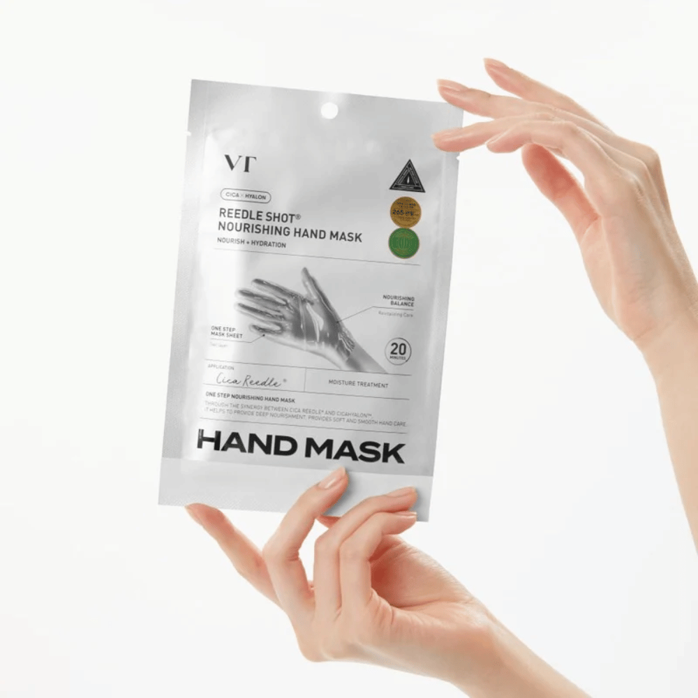 VT Cosmetics Reedle Shot Nourishing Hand Mask feuchtigkeitsspendende Handmaske mit CICA und Hyaluron für trockene Hände