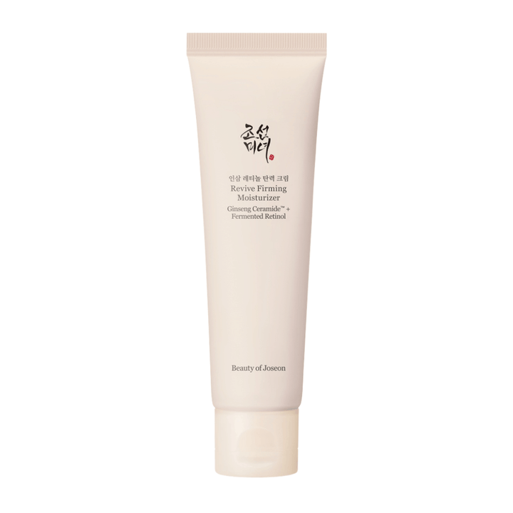 Bild – freigestelltes Produkt (am wichtigsten)
Beauty of Joseon Revive Firming Moisturizer – Gesichtscreme mit Ginseng und Retinol, die Feuchtigkeit spendet, die Haut stärkt und Zeichen der Hautalterung entgegenwirkt.