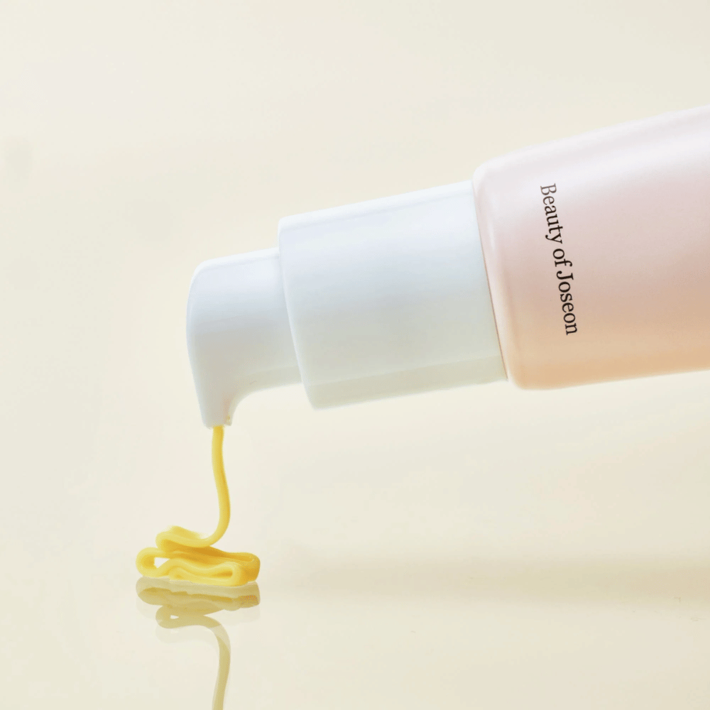 Beauty of Joseon Revive Eye Serum Pumpe mit gelber Formel – koreanisches Augenserum für Ausstrahlung, Elastizität und reduzierte Falten.