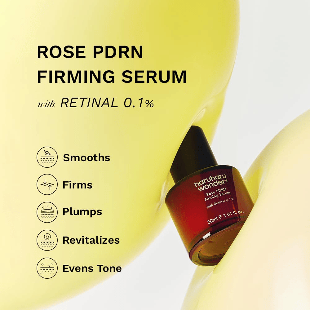 Haruharu Wonder Rose PDRN Firming Serum – ausgleichendes und straffendes Serum mit 0,1 % Retinal