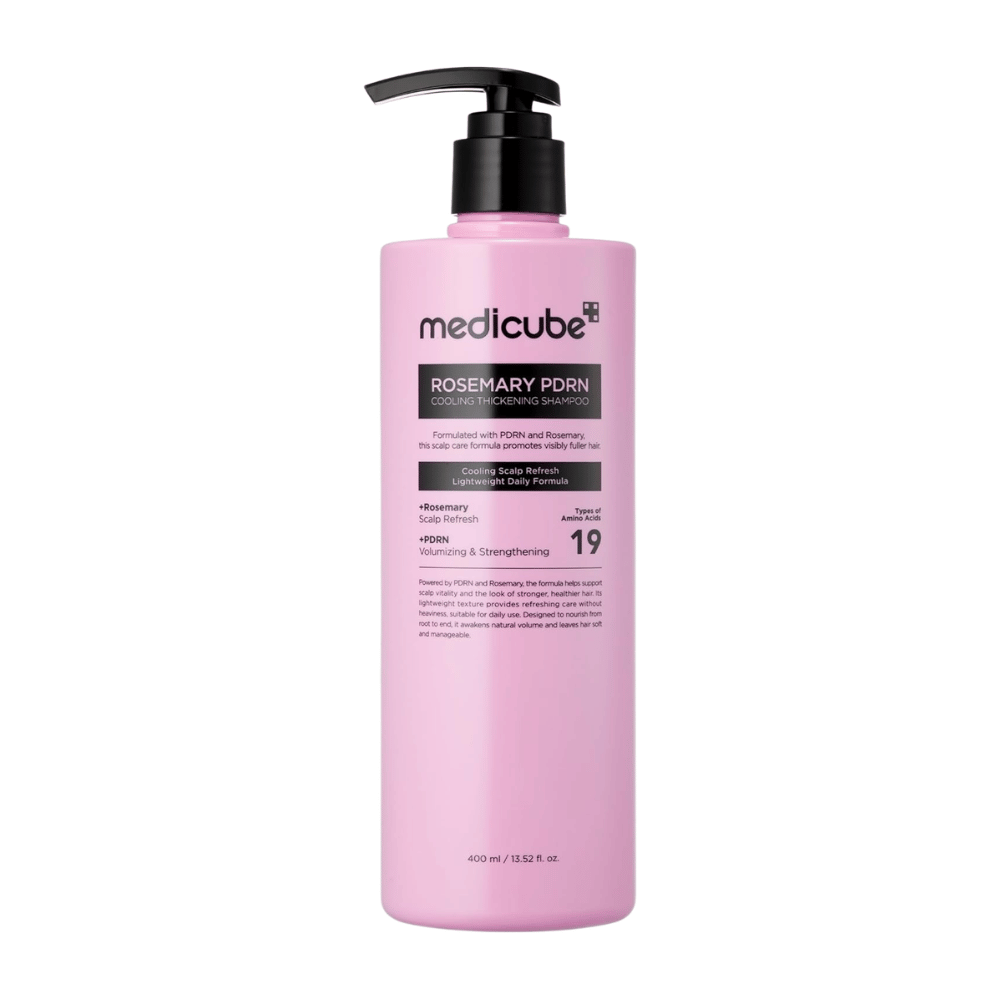 Medicube Rosemary PDRN Cooling Thickening Shampoo in einer 400-ml-Pumpflasche für die tägliche Kopfhaut- und Haarpflege
