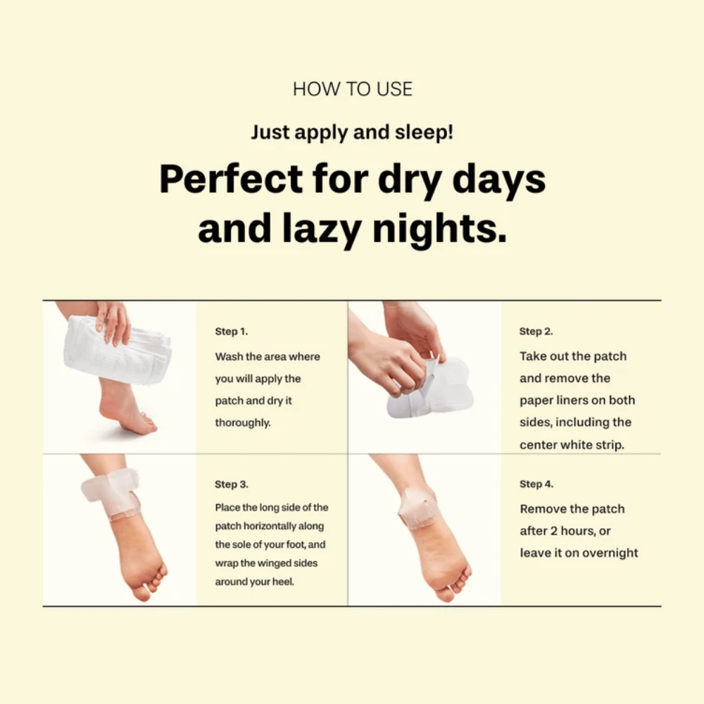 BAREN Shea Butter Sleeping Heel Patch – so verwendest du feuchtigkeitsspendende Patches für trockene Fersen