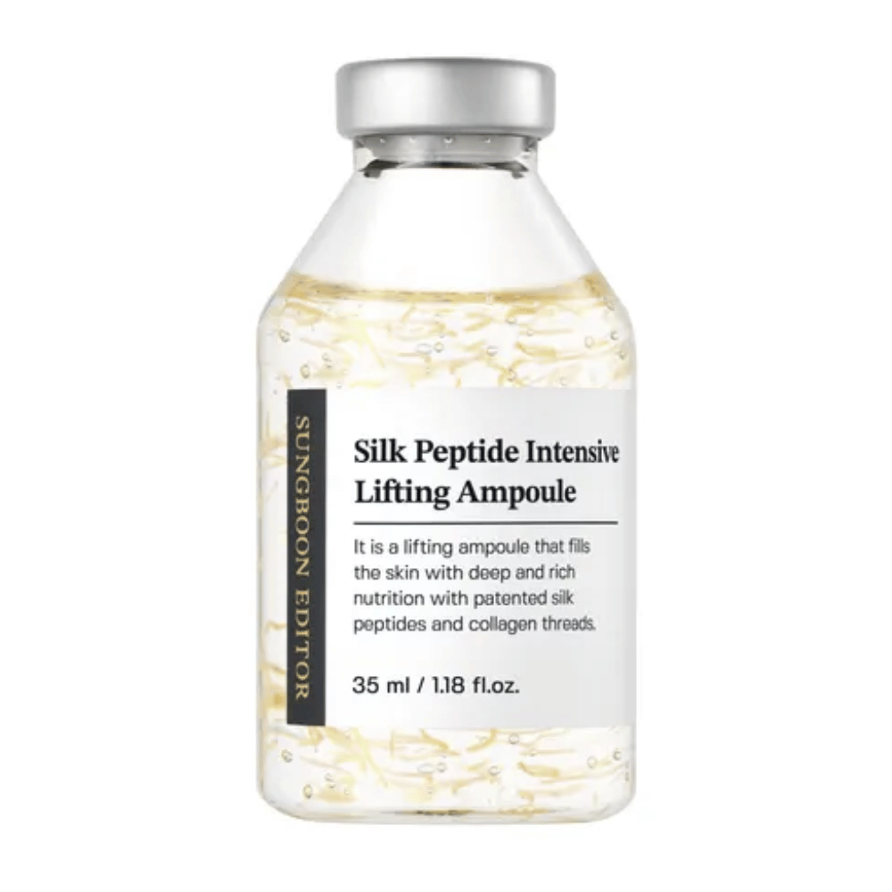 SUNGBOON EDITOR Silk Peptide Intensive Lifting Ampoule 35 ml Gesichtsserum mit Kollagen und Peptiden für Anti-Aging, straffere Haut und verbesserte Hautstruktur.