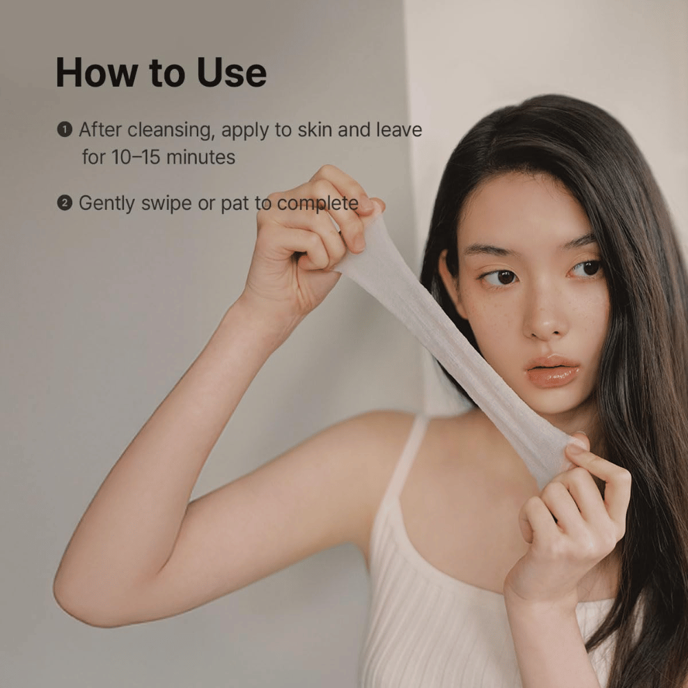 Bild – Anwendung (How to use)
Dr. Althea Stretchfit Calming Pad wird nach der Reinigung als beruhigende Gesichtsmaske verwendet, die gereizte Haut mit Feuchtigkeit versorgt und kühlt.