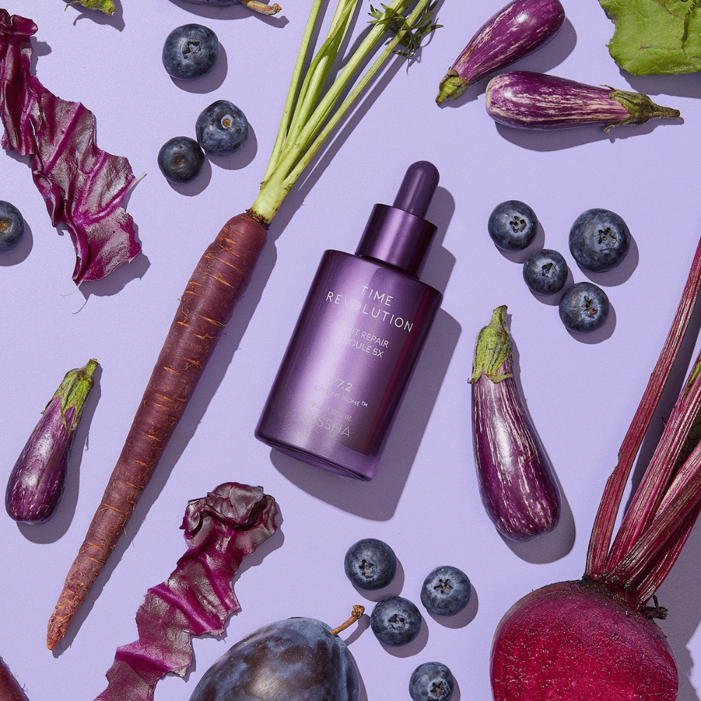 3. MISSHA Time Revolution Night Repair Ampoule 5X – koreanische Hautpflege mit fermentierten Inhaltsstoffen und Extreme Biome Complex