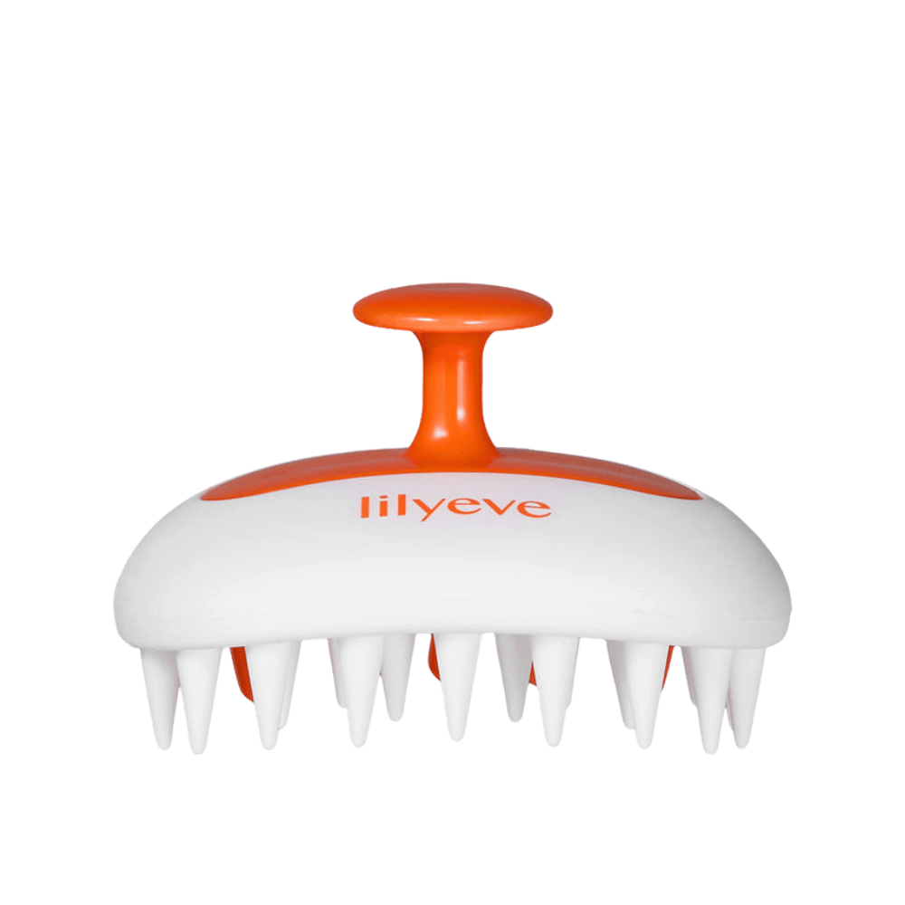 LILYEVE Two-Way Gua Sha Brush Kopfhautbürste aus Silikon zur Reinigung, Massage und Entspannung