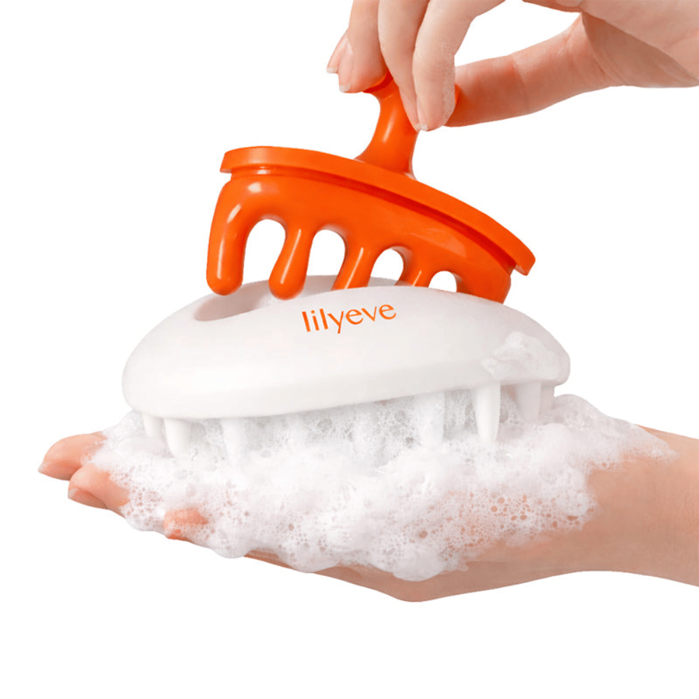 LILYEVE Two-Way Gua Sha Brush mit Massage- und Gua-Sha-Funktion für die Kopfhautpflege