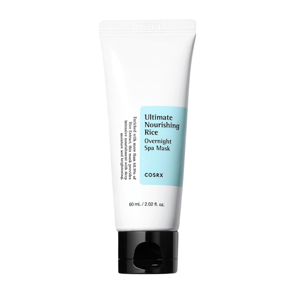 COSRX Ultimate Nourishing Rice Overnight Spa Mask 60 ml Schlafmaske mit Reisextrakt für hydratisierte und klare Haut