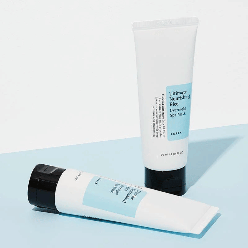 COSRX Ultimate Nourishing Rice Overnight Spa Mask 60 ml feuchtigkeitsspendende Schlafmaske mit Reis, die die Hautbarriere stärkt