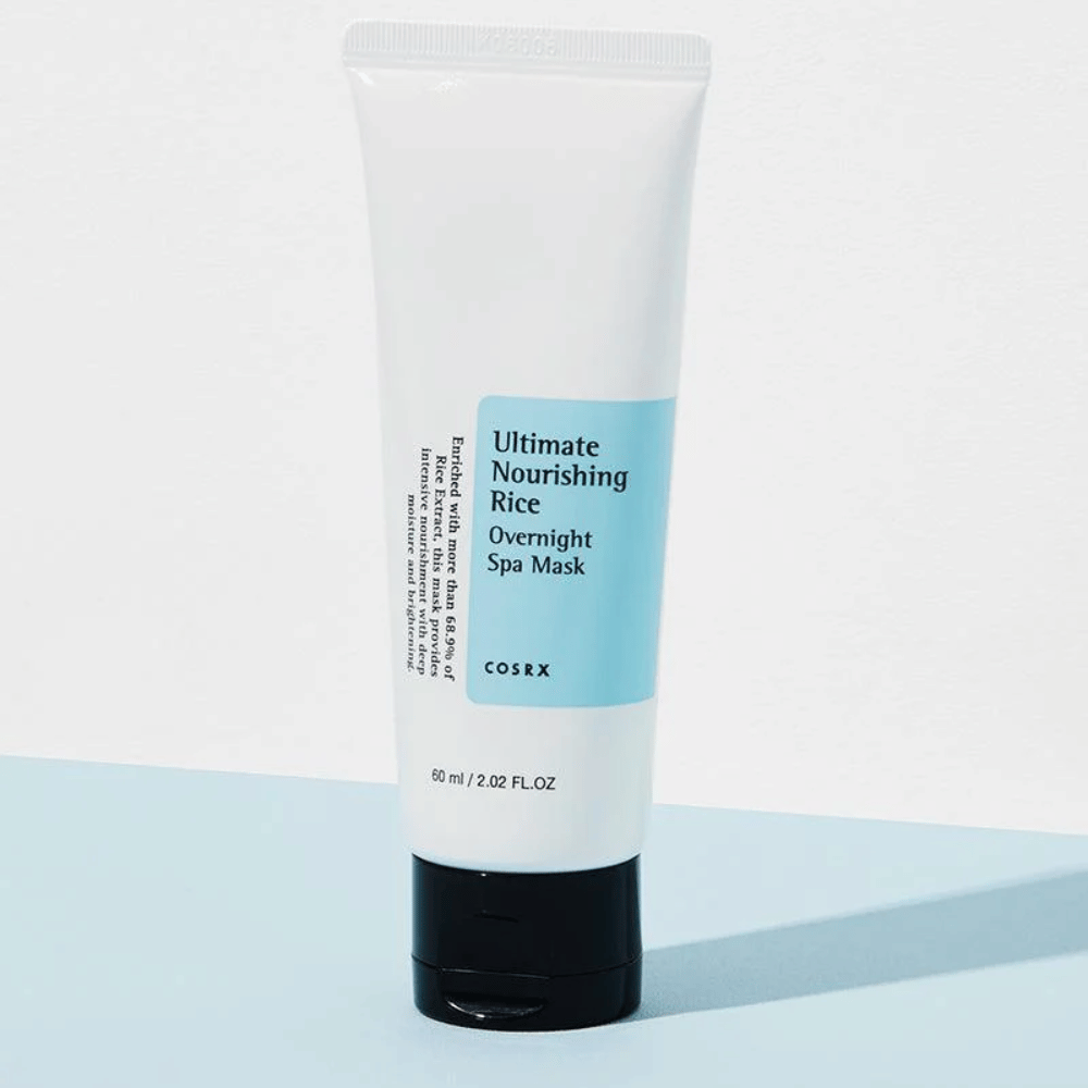 COSRX Ultimate Nourishing Rice Overnight Spa Mask 60 ml Nachtmaske mit Reisextrakt für intensive Feuchtigkeit und Ausstrahlung