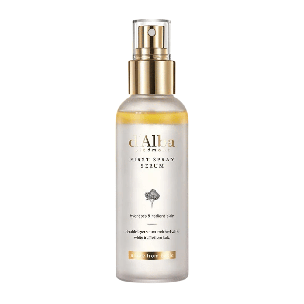 d'Alba White Truffle First Spray Serum ist ein exklusives Sprühserum, das Feuchtigkeit spendet und strahlende Haut verleiht. Mit weißem Trüffelextrakt aus Italien und einer doppelt wirkenden Formel bietet dieses Serum sowohl Nahrung als auch Glanz für einen frischeren Hautton.