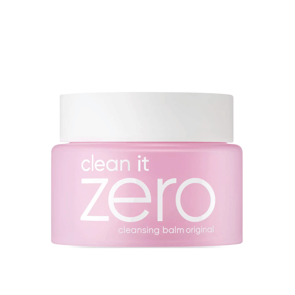 Eine Dose Clean It Zero Cleansing Balm Original 100ml auf weißem Hintergrund, die BANILA CO:s ursprüngliches Reinigungsbalsam für Hautpflege fördert.
