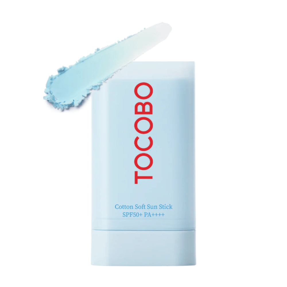 Eine Tube mit TOCOBOs Cotton Soft Sun Stick SPF50+ PA++++ 19g.